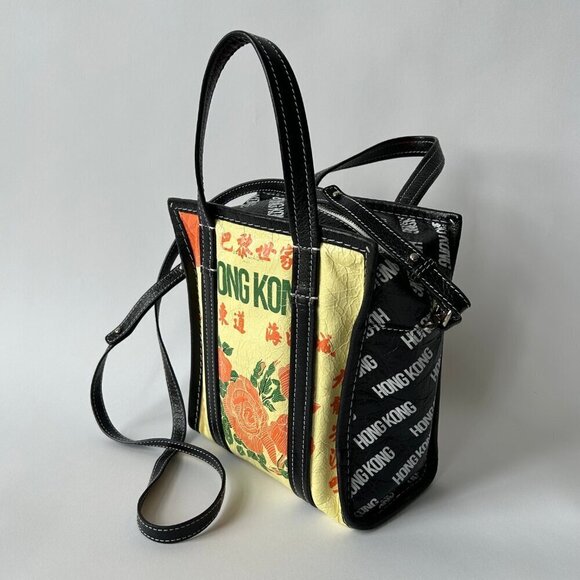 BALENCIAGA HONG KONG BAZAR LEATHER SHOPPER TOTE XS - Picture 3 of 12